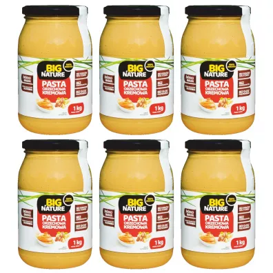 Big Nature Krem orzechowy kremowy Zestaw 6 x 1 kg