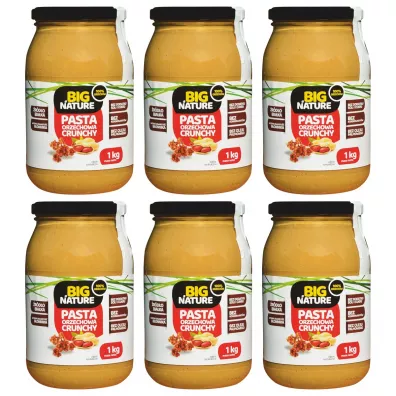 Big Nature Krem orzechowy crunchy zestaw 6 x 1 kg