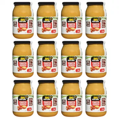 Big Nature Krem orzechowy crunchy zestaw 12 x 1 kg
