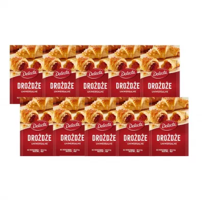 Delecta Drożdże Zestaw 10 x 8 g