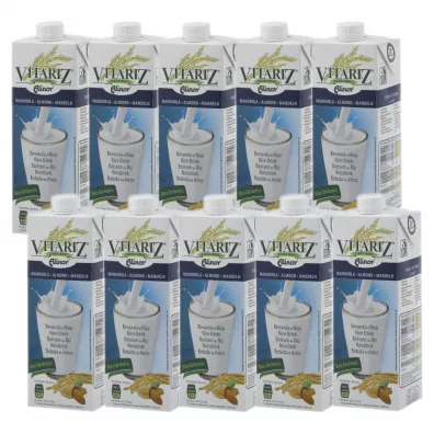 Vitariz Napój ryżowy z migdałami Zestaw 10 x 1 l Bio