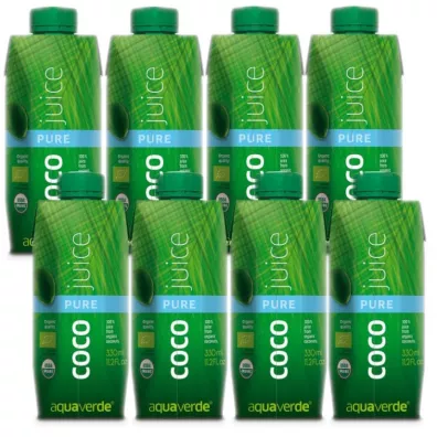 Woda kokosowa aqua verde Zestaw 8 x 330 ml Bio