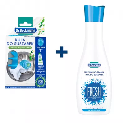 Dr. Beckmann Kula do suszarek do prania i perfumy do prania Świeżość Zestaw 250 ml + 50 ml