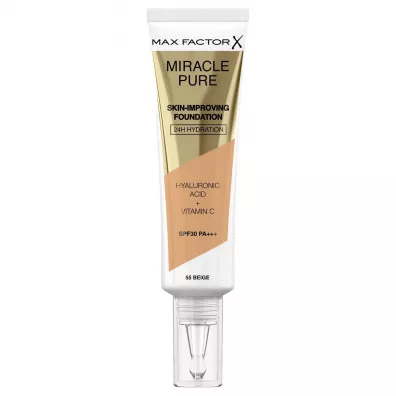 Max Factor Miracle Pure Skin-Improving Foundation SPF30 podkład 30 ml dla kobiet 55 Beige