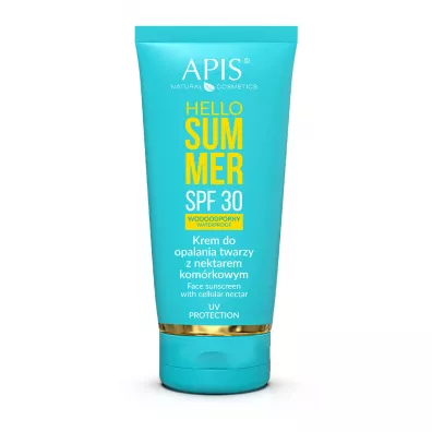 APIS APIS Hello Summer Wodoodporny krem do opalania twarzy z nektarem komórkowym SPF 30, 50ml