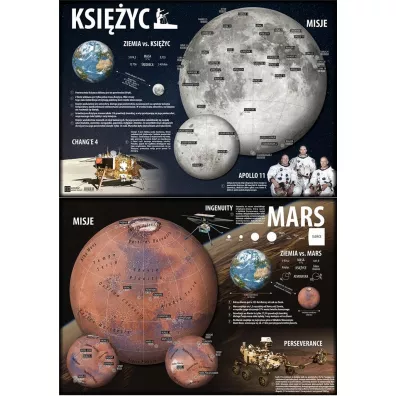 Art-Map Podkładka na biurko Księżyc/Mars