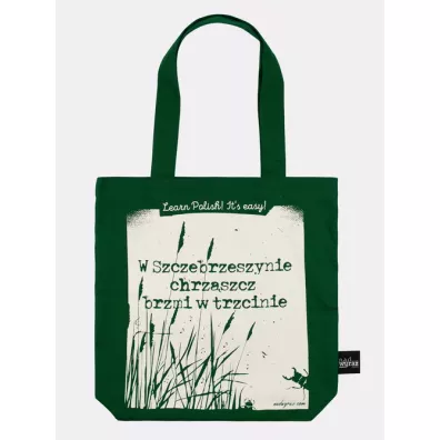 Absztyfikant Torba bawełniana Chrząszcz brzmi w trzcinie zielona