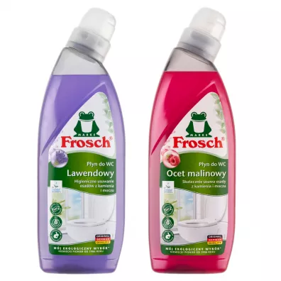 Frosch Płyn do czyszczenia wc malinowy i lawendowy Zestaw 2 x 750 ml