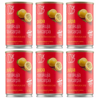 Quality Food Pulpa z marakui Zestaw 6 x 170 g