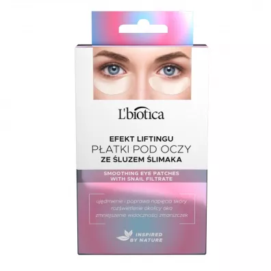 L'biotica L'biotica Płatki odmładzające pod oczy ze śluzem ślimaka 3x2szt
