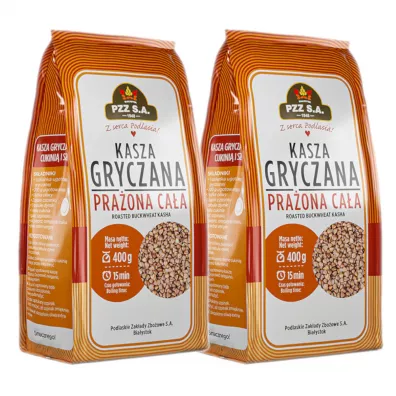 Pzz Kasza gryczana prażona cała Zestaw 800 g