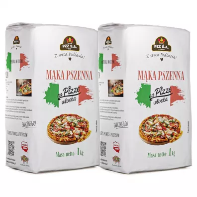 Pzz Mąka pszenna na pizzę włoską Typ OO Zestaw 2 kg