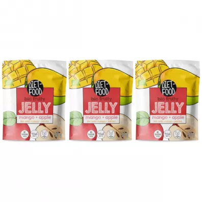Diet-Food Żelki mango, jabłko Zestaw 3 x 50 g Bio