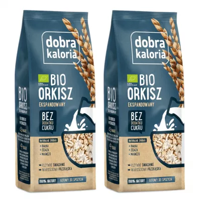 Dobra Kaloria Orkisz ekspandowany Zestaw 2 x 100 g Bio