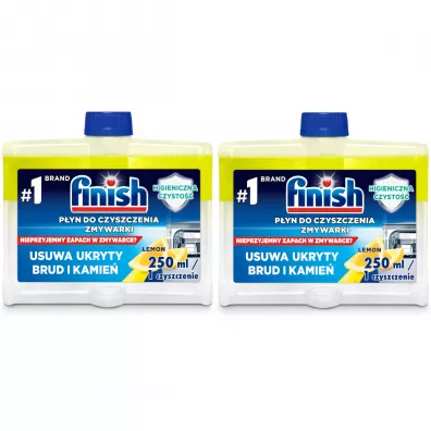 Finish Płyn do czyszczenia zmywarki czyścik Lemon zestaw 2 x 250 ml