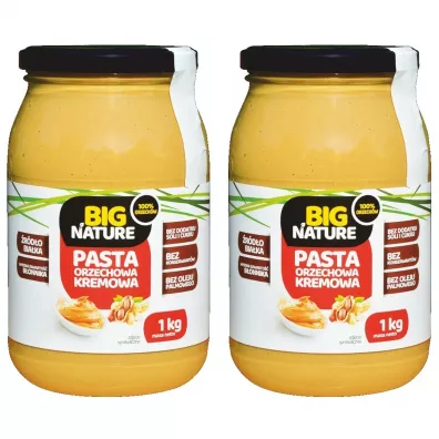 Big Nature Pasta orzechowa kremowa zestaw 2 x 1 kg