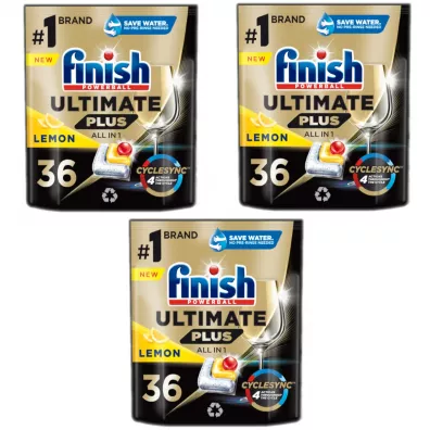 Finish Ultimate Plus Kapsułki do zmywarki Fresh All in 1 zestaw 108 szt.
