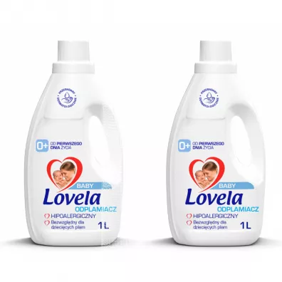 Lovela Odplamiacz w żelu do ubranek niemowlęcych i dziecięcych zestaw 2 x 1 L