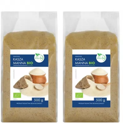 BioLife Kasza manna Zestaw 1 kg Bio
