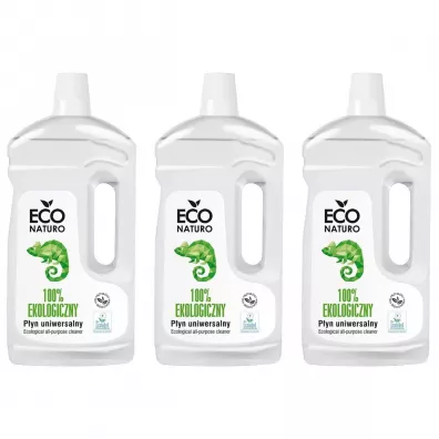 Eco Naturo Ekologiczny uniwersalny płyn czyszczący myjący Ecolabel Zestaw 3 x 1 l