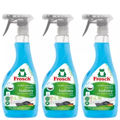 Frosch Środek czyszczący do kuchni sodowy Zestaw 3 x 500 ml