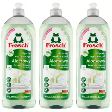 Frosch Płyn do mycia naczyń aloesowy Zestaw 3 x 750 ml