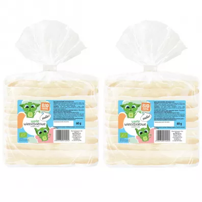 Biominki Wafle wielozbożowe Zestaw 2 x 60 g Bio