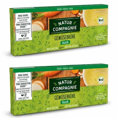 Natur Compagnie Bulion - kostki warzywne bez dodatku cukrów Zestaw 2 x 126 g Bio