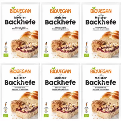 Bio Vegan Drożdże suszone bezglutenowe Zestaw 6 x 7 g Bio
