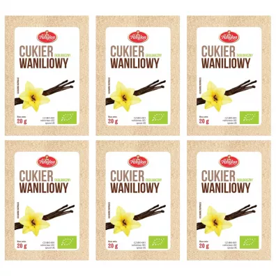 Amylon Cukier waniliowy Zestaw 6 x 20 g Bio