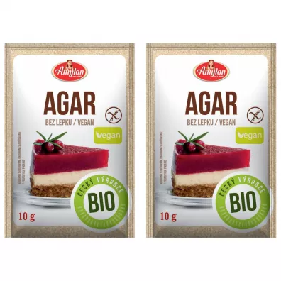 Amylon Agar - agar bezglutenowy Zestaw 2 x 10 g Bio