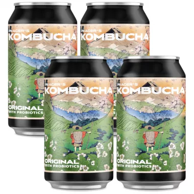 Pragers Kombucha Original Zestaw 4 x 330 ml