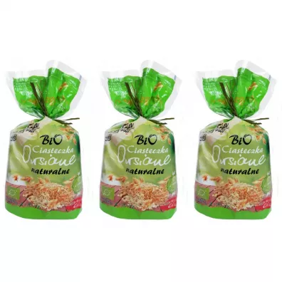 Bio Ania Ciastka owsiane naturalne bez dodatku cukrów Zestaw 3 x 150 g Bio