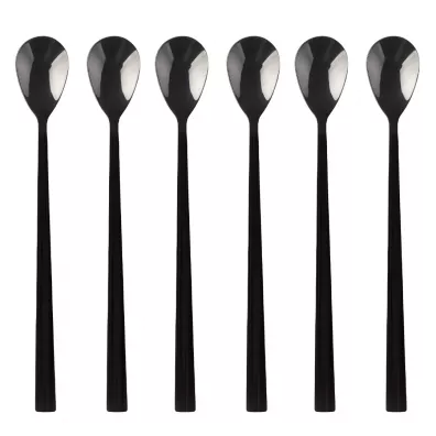 Kulig Zestaw łyżeczek coctailowych Piano black w pudełku 29613 6 szt.