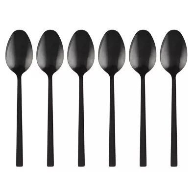 Kulig Komplet łyżeczek do herbaty Piano black w pudełku 29590 6 szt.