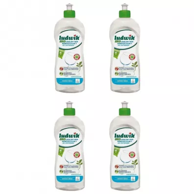 Ludwik Płyn nabłyszczający do zmywarek Ecolabel Zestaw 4 x 500 ml
