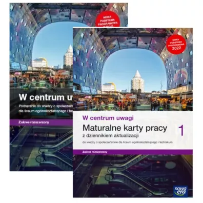 Pakiet W centrum uwagi 1. Podręcznik z maturalnymi kartami pracy z dziennkiem aktualizacji do wiedzy o społeczeństwie dla liceum ogólnokształcącego i technikum. Zakres rozszerzony