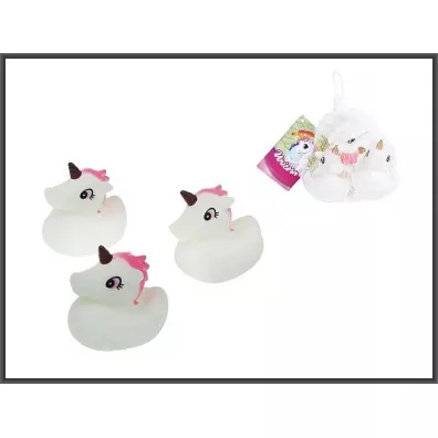 Jednorożec 3szt do kąpieli 6cm 570418 89444 Hipo