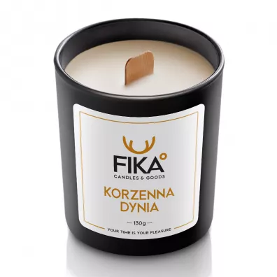 Fika Candles&Goods Świeca sojowa - Korzenna Dynia 160 ml