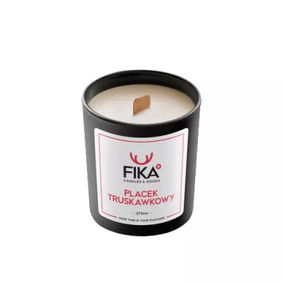 Fika Candles&Goods Świeca sojowa - Placek truskawkowy 270 ml