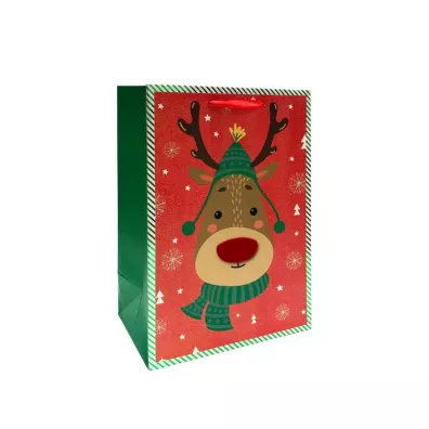 Torebka Prezentowa Świąteczna 40 X 30 X 12 Cm Outlet