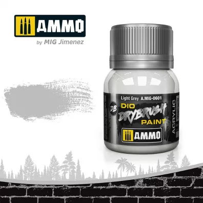 Ammo: DIO Drybrush - Light Grey 40 ml