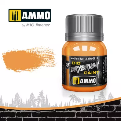 Ammo: DIO Drybrush - Medium Rust 40 ml