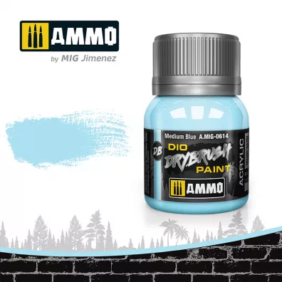 Ammo: DIO Drybrush - Medium Blue 40 ml