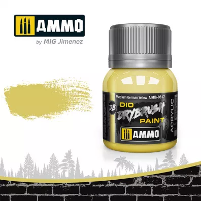 Ammo: DIO Drybrush - Medium German Yellow 40 ml