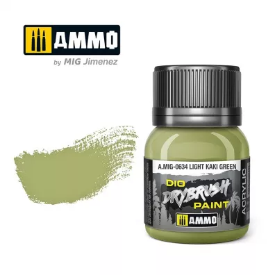 Ammo: DIO Drybrush - Light Kaki Green 40 ml