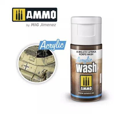 Ammo: Acrylic Wash - Afrika Korps Wash 15 ml