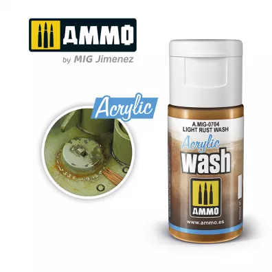 Ammo: Acrylic Wash - Light Rust Wash 15 ml