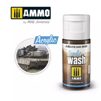 Ammo: Acrylic Wash - Dark Wash 15 ml