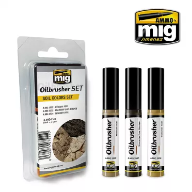 Ammo: Oilbrusher Set - Soil Colors Set 3x10ml